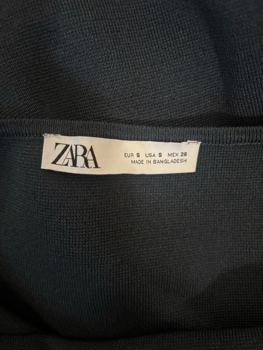 Zara Black Knit Halter Neck Midi Dress size S - Picture 5 of 11